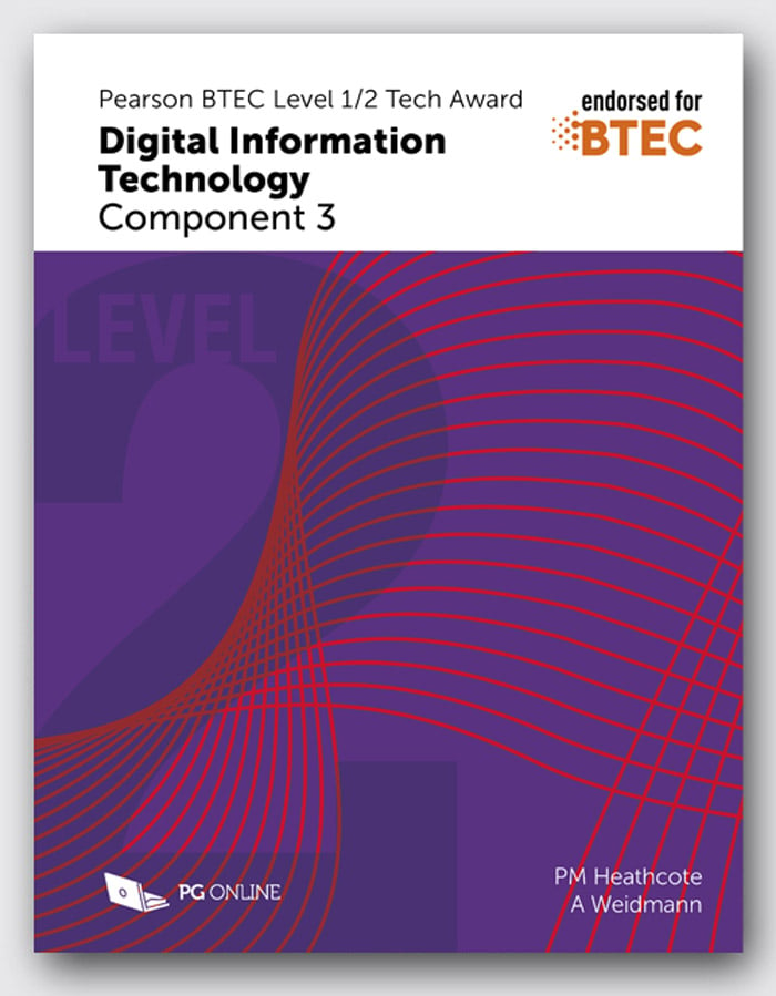 Pearson BTEC Level 1/2 Tech Award in DIT: Component 3