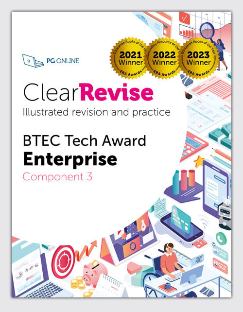 ClearRevise BTEC Level 1/2 Tech Award Enterprise: Component 3