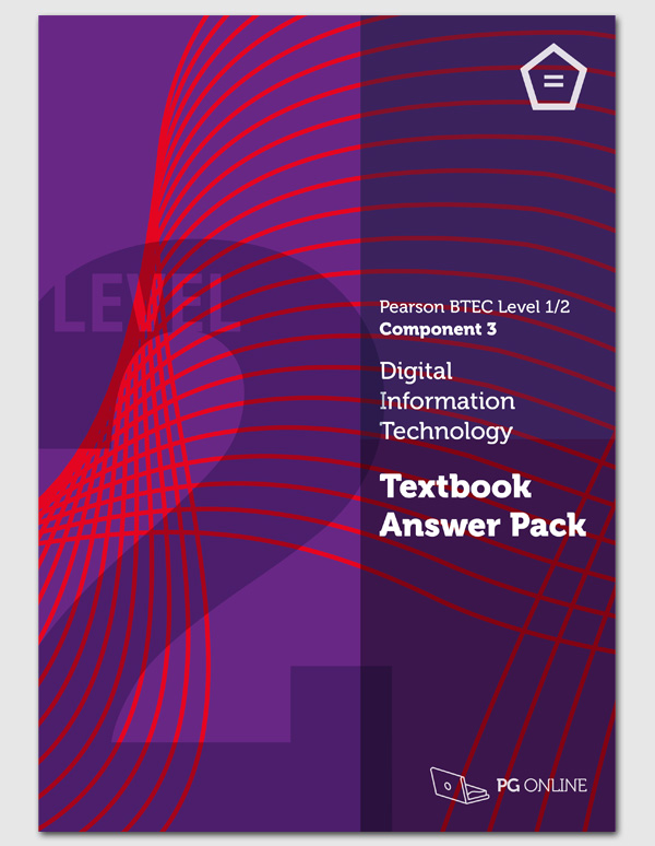 Pearson BTEC Level 1/2 Tech Award in DIT: C3 Teacher's Pack