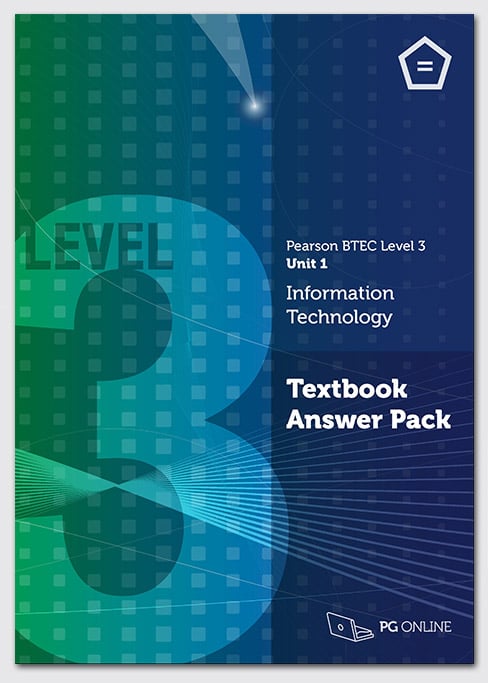 Pearson BTEC L3 in Information Technology: Unit 1 Teachers' Pack