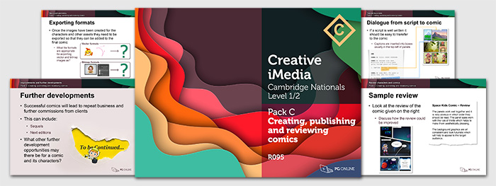 R095 Pack C Creating, publishing and reviewing comics
